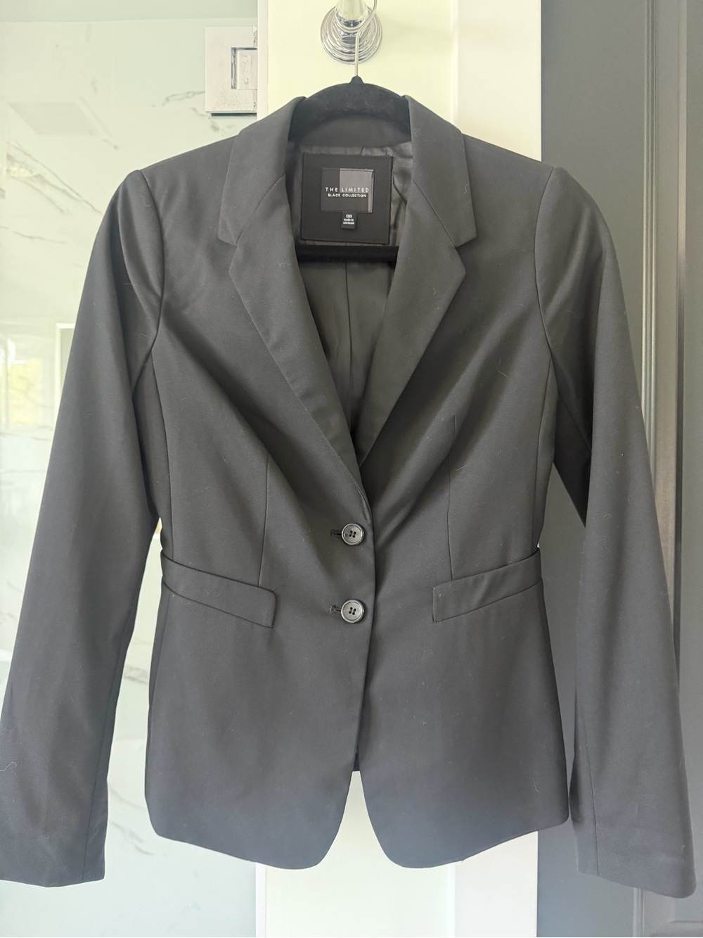 The Limited Black Women's Two-Button Notch Lapel Blazer